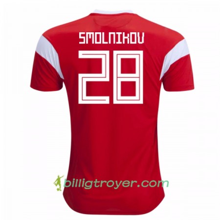 Billige Fotballdrakter Russland Smolnikov 28 VM 2018 Hjemmedraktsett